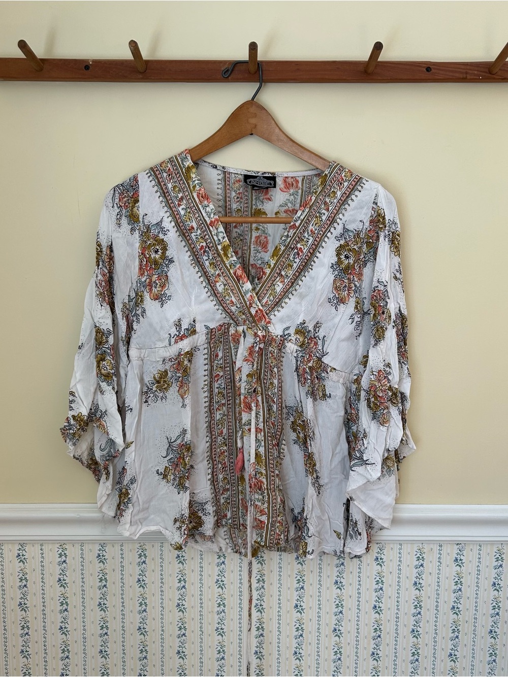 Angie Floral Blouse Top